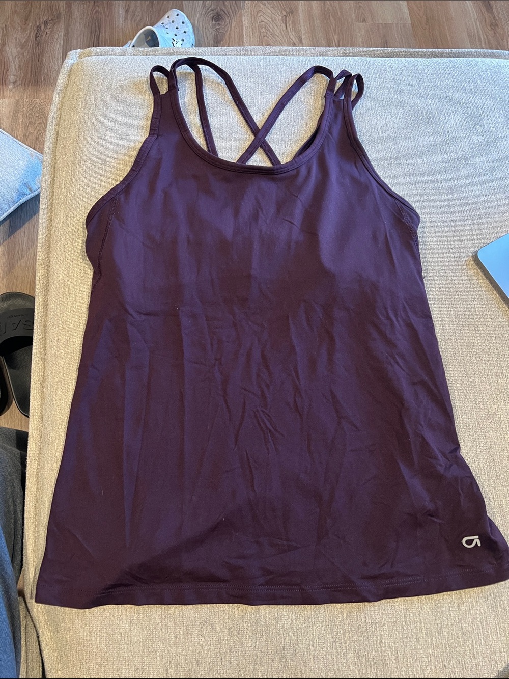 GAP Plum Double-Strap Tank Top